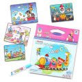 Magic Water Color Drawing Book For Kids Big Size Water Coloring Books With Pen Painting Board Gift For Girls Boys Educational Toys Birthday Gift for Children Drawing Toy My First Paint With Water Activity Books Set ABC Letters & Zoo Animals. 