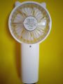F30 Mini Hand-held Charging Large Capacity Outdoor Portable Small Fan with power bank COLOR(WHITE). 