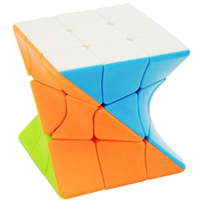 Lefun 3x3 Torsion Magic Rubik Cube Coloful Twisted Cube Toy Strange Shape Stickerless Puzzles Colorful Educational Toys For Children