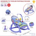 Jubilant Baby Newborn to Toddler Portable Rocker and Bouncer with Music and hanging toys. 