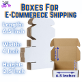 E-commerce Shipping White Boxes Size (6.5"x4"x2.5") Pack Of 10 & 20 Boxes. 