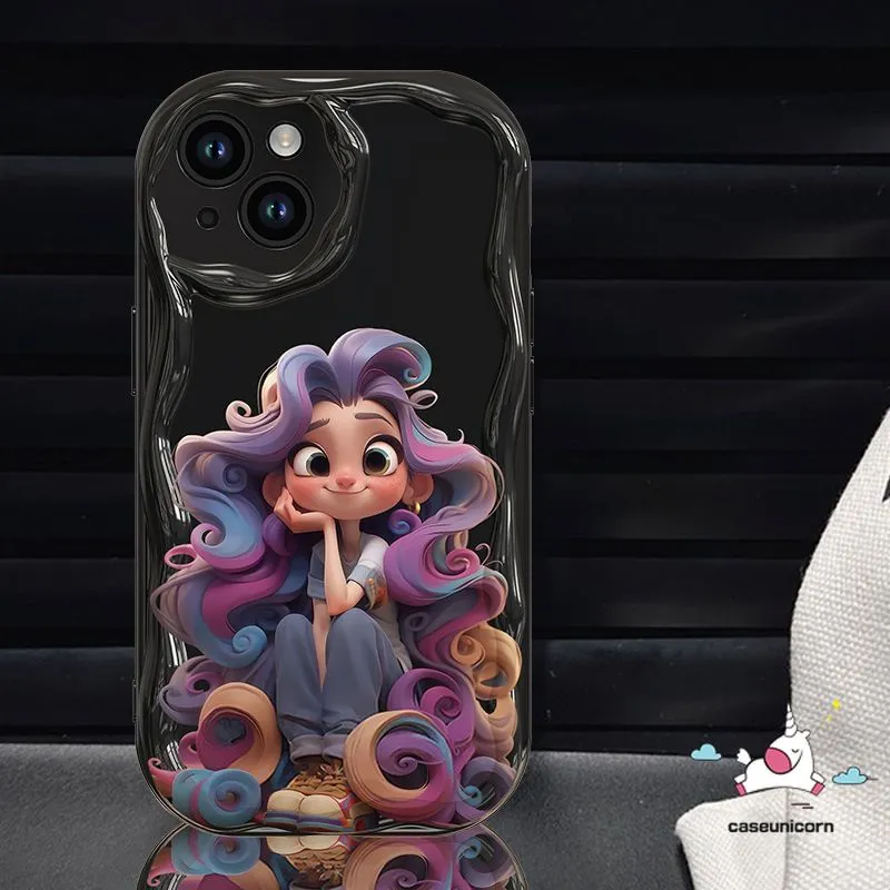 Creative Princess Barbie Doll Cartoon Case Compatible For IPhone