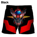New Cartoon Mazinger Z 3d Printed Summer Shorts Funny Hip-hop Harajuku Style Cool Beach Short Pants Anime Swimsuit Board Shorts. 