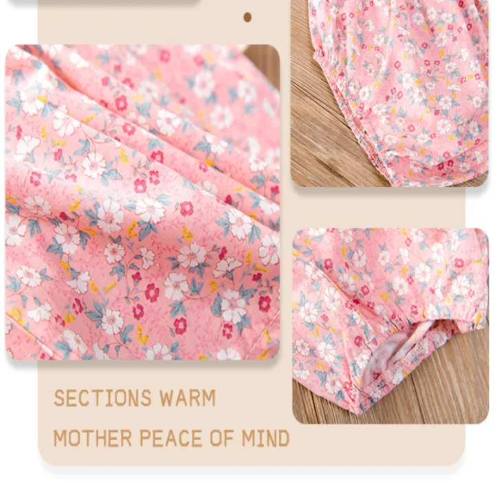 Children's%20Printed%20Princess%20Dress%20Baby%20Girl's%20Cotton%20Wrap%20One-piece%20Dresses%20-%20Image%205