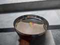 1 Piece Hindu Thaali Large Round Plate Heavy Stainless Steel 10.7 inches. 