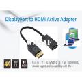 DisplayPort to HDMI 20cm Adapter Full HD 1080p Display Good Audio Quality. 
