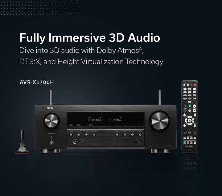 Denon%20AVR-X1700H%207.2%20Channel%20AV%20Receiver%20-%2080W/Channel,%20Advanced%208K%20HDMI%20Video%20w/eARC,%20Dolby%20Atmos,%20DTS:X,%20Built-in%20HEOS,%20Amazon%20Alexa%20Voice%20Control%20-%20Image%205