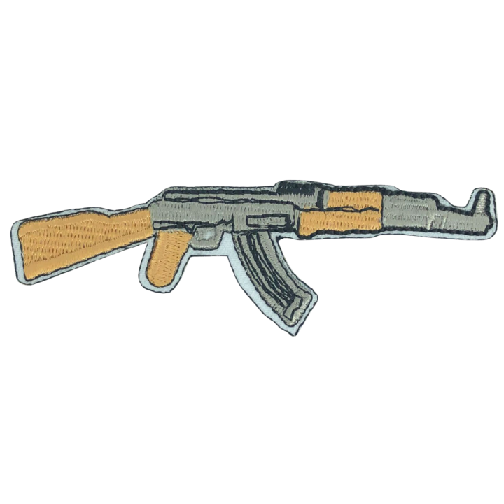 AK-47 Military Rifle Embroidery Iron On Patch Sew on Badge For Bag Cap Applique t shirt