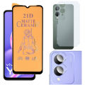 Vivo Y17s Matte Finish Ceramic Protector Flexible Glass + Back Matte Protector Soft Skin Sheet Soft Film Protector + Back Camera 9H Gorilla Flexible Protector For Vivo Y17s. 