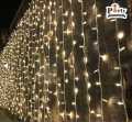 Curtain Jaal LED Fairy Lights Golden Multi 10x10 feet For Room Wall Decoration / Function / Party / Birthday / Wedding. 