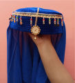 Ertugrul Style Ghazi Haleema Sultana Girl Cap With Hijab Dupatta Qai Qabila in Multi Color. 