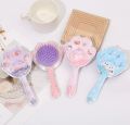 1 Pc Cute Glitter Hair Brush Hair Comb For Princes | Random Colors | Random Designs. 