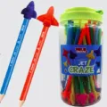 Bahadur Jet Craze Pencil with Top Eraser - 48PieceJar. 