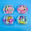1 box of 4 small / mini erasers (1-3cm)  / fancy erasers / rubbers - stationery rubber for kids - girls and boys. 