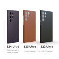 Original Elegant Leather Case For Samsung Galaxy S24 Ultra Camera Lens Full Protective Slim Cover For Galaxy S23 Ultra S22 Ultra. 