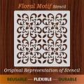 Flower Pattern Reusable Stencil For wall Painting Art DIY Home Decor, Album Crafts and Canvas. 