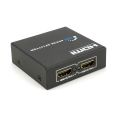 New Ultra HD 4K 2 Port HDMI Splitter 1x2  1080P 3D Hub 1 In 2 Out. 