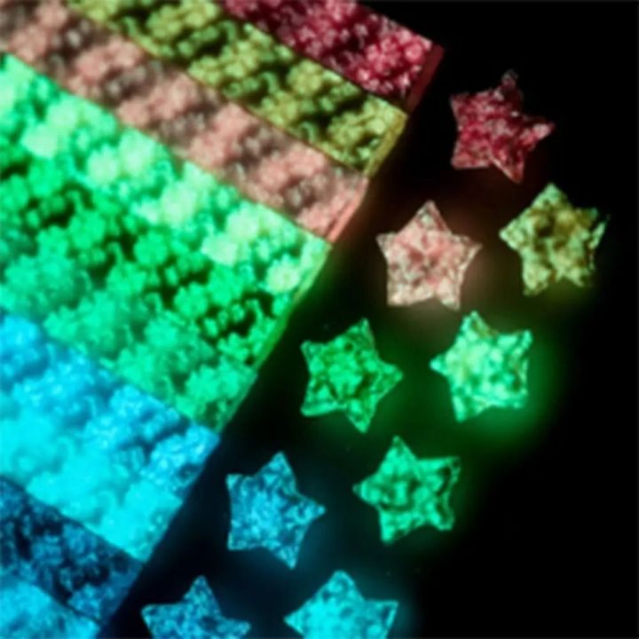 1 Set/210 Sheets High Quality Craft Paper Origami Paper Luminous Thickness Lucky Star Decor Folding Paper Luminous Origami Stars Paper Strips