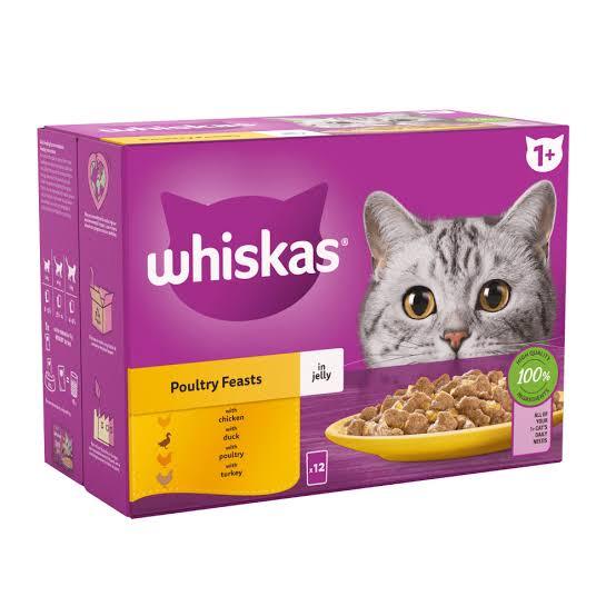 Whiskas%201+%20Poultry%20Feasts%20Wet%20Cat%20Food%20In%20Jelly%20-%2085g%20-%20Image%202