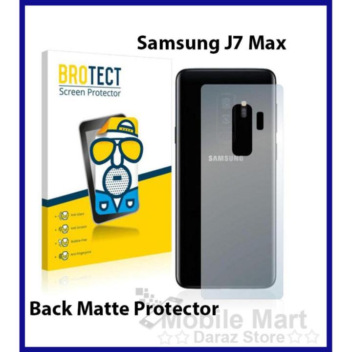 Samsung J7 Max Back Matte Protector For J7 Max