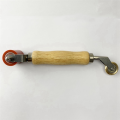 1 PCS Manual PVC Sports Floor Tools Metal+Wood Waterproof Roll Material Edge Welding Silicone Roller. 
