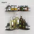 Metal Bathroom Corner Rack Storage Shelves -1 PC Black. 