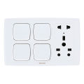 LeafStyle 4 Switch + 1 Multi Socket. 