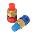 2pcs R134A High Tools DIY Low Quick Coupler Connector Adapter Type Auto AC Manifold Gauge. 
