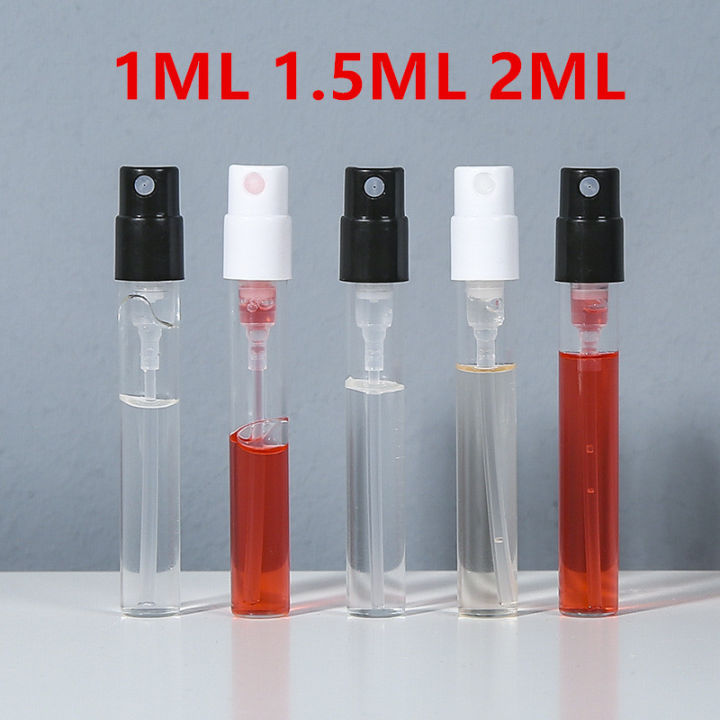 Wholesale 1ML 1.5ML 2ML Portable Mini Perfume Bottle Glass Empty Bottle Cosmetics Spray Bottle Nebulizer Cosmetic Container 4#