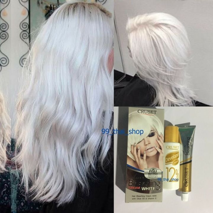 CRUSET Hair Bleaching Cream Silver Colour Powder