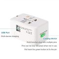 Multifunctional Universal Travel Adapter with 2 USB Charging Ports - World Travel Mobile Wall Charger Plug Socket EU UK US AU. 
