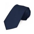 Solid Navy Blue Necktie for fashion and casual use necktie Plain. 