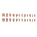 24Pcs Crystal Pearl Fake Nails with Glue DIY Art Design False Nails Wearable Nails Stylish Pattern Artificial Nails. 