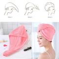 Hair Dryer Cap Towel, Hair Wrap Towel, Bath Cap, Shower Turban, Quick Dryer Towel for Long Short Curly and Straight Hair, Turbie Twist Hair Wrap Towel, Water Absorbent Terry Head Hat. 