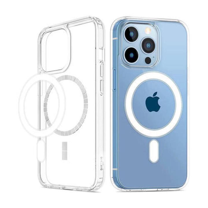 Apple iPhone 13 Pro Max Magnetic MagSafe Compatible Protective Clear TPU Transparent Case