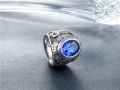 vintage Masonic ring black gemstone Freemason men jewelry titanium ring. 
