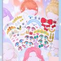Dress Up Sticker Kids Lovely Angel Elf Girl Quiet Book Princess Style Dolls Change Clothes Scrapbooking Craft Kids Make Up Gift for Girl Educational Toys Handicraft Girls Gift. 