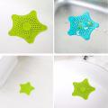 Pack of 2 Silicone Rubber Five-pointed Star Sink Filter Sea Star Drain Cover Sink Strainer Leakage Filter for Kitchen and Bathroom. 