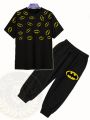 Real Boss By Rich ManBatman Printed T-Shirt and Trouser For Kids Baby Boys And Baby Girls Comfy Summer Tops Clothes Sets Dresses - Tshirts For Boys / Tshirts For Girls. 