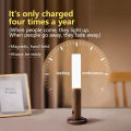 LED Wood Night Light PIR Motion Sensor Magnetic Wall Lamp USB Rechargeable Lights Home Staircase Bedroom Lamp Bedside Lighting. 