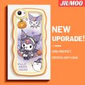 JIUMOO For VIVO Y71 Y71i Case Comic Kuromi Colorful Patten Wave Border Soft Transparent TPU Shockproof Phone Cases Silica Gel Casing Camera Protective Cover. 