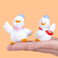 Momo Little Yellow Duck Mini Desktop Creative Cute Cartoon Doll Gift Girl Heart Car Ornament. 
