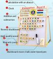 Magnetic Wooden Board for Kids - Education Board for Kids, Slate Board, Doodle Board for kids, Writing Board, ABCD Magnetic Letters with Board. 