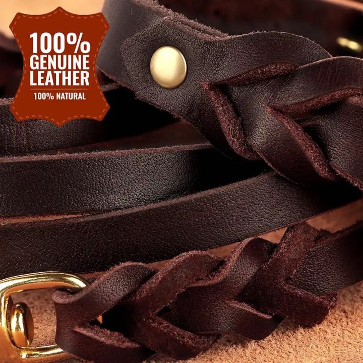 Soft%20Real%20Leather%20Dog%20Collar%20and%20Leash%20Set%20Adjustable%20Braided%20Dogs%20Collars%20150cm%20Lead%20Rope%20for%20Medium%20Large%20Dogs%20German%20Shepherd%20-%20Image%203