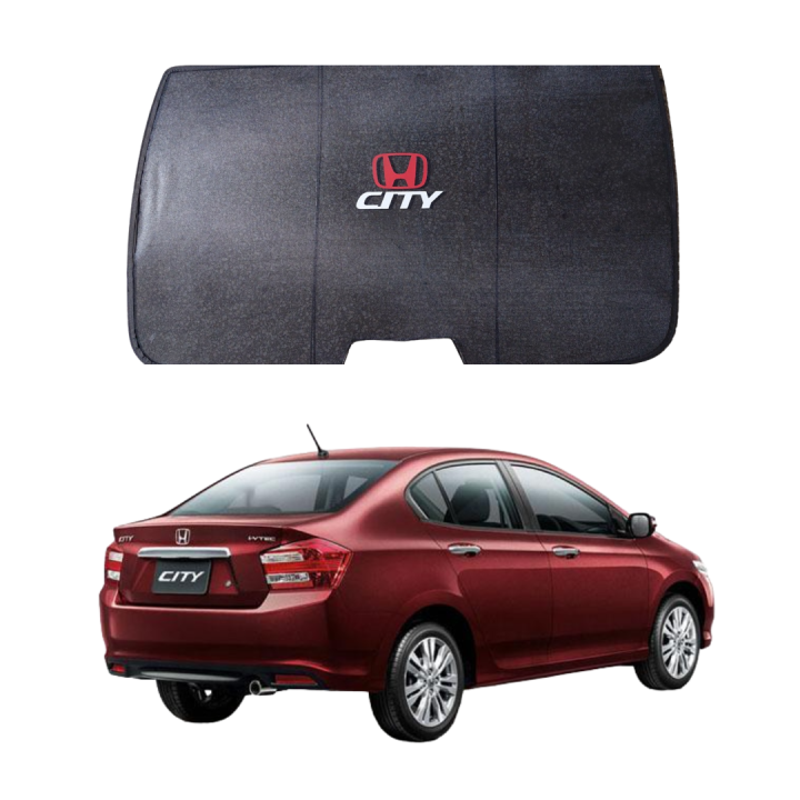 Honda City Rear Window Shade Curtain, Black | Model 2014~19