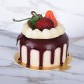 FeelinGirl  100 pcs Mini Cake Boards, Small Round  Mousse Cake Cardboard Set, Cupcake Cake Base, Dessert Displays Tray, Disposable Paper Coasters - for Wedding Party Cake Pastry Cup. 