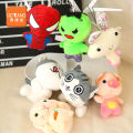 5-10CM rag doll plush toy small doll grab doll machine doll cute pendant wholesale rabbit chicken penguin. 