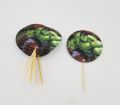 HULK THEME CUPCAKE TOPPERS PACK OF 10 CUPCAKE TOPPERS. 