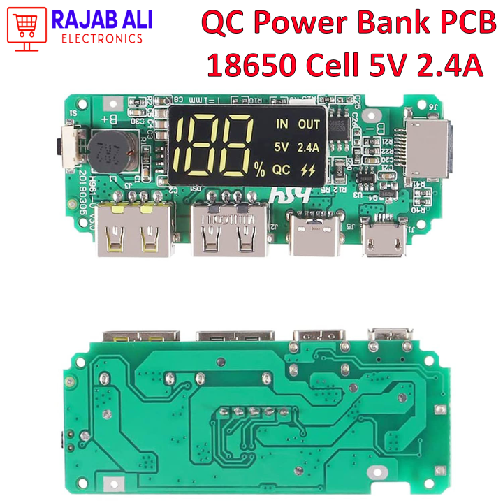 QC%20Power%20Bank%20Module%20%20With%20Digital%20Display%20Dual%20USB%205V%202.4A%20Micro/Type-C/Lighting%20USB%20Mobile%20Power%20Bank%2018650%20Charging%20Module%20Circuit%20Protection%20-%20Image%202