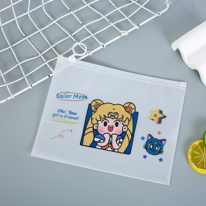 Kawaii Sailor Moon Pouch Cute Stationery Storage Waterproof Bag Pencil case School Organizer Students Pencil Pouch